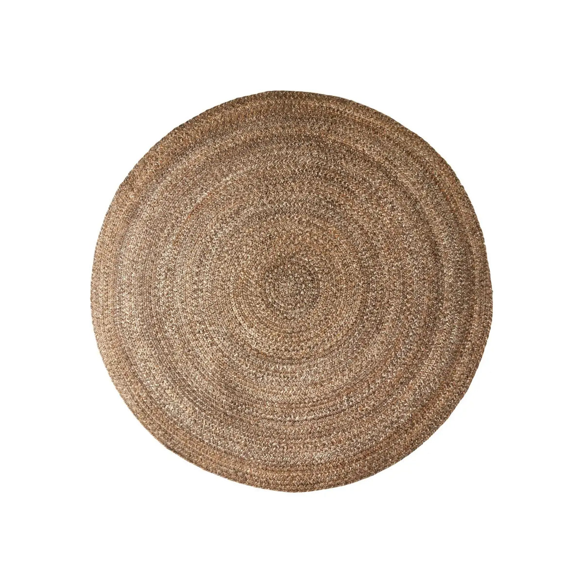 Hand-Woven PET Rug Ø90 cm - Brown
