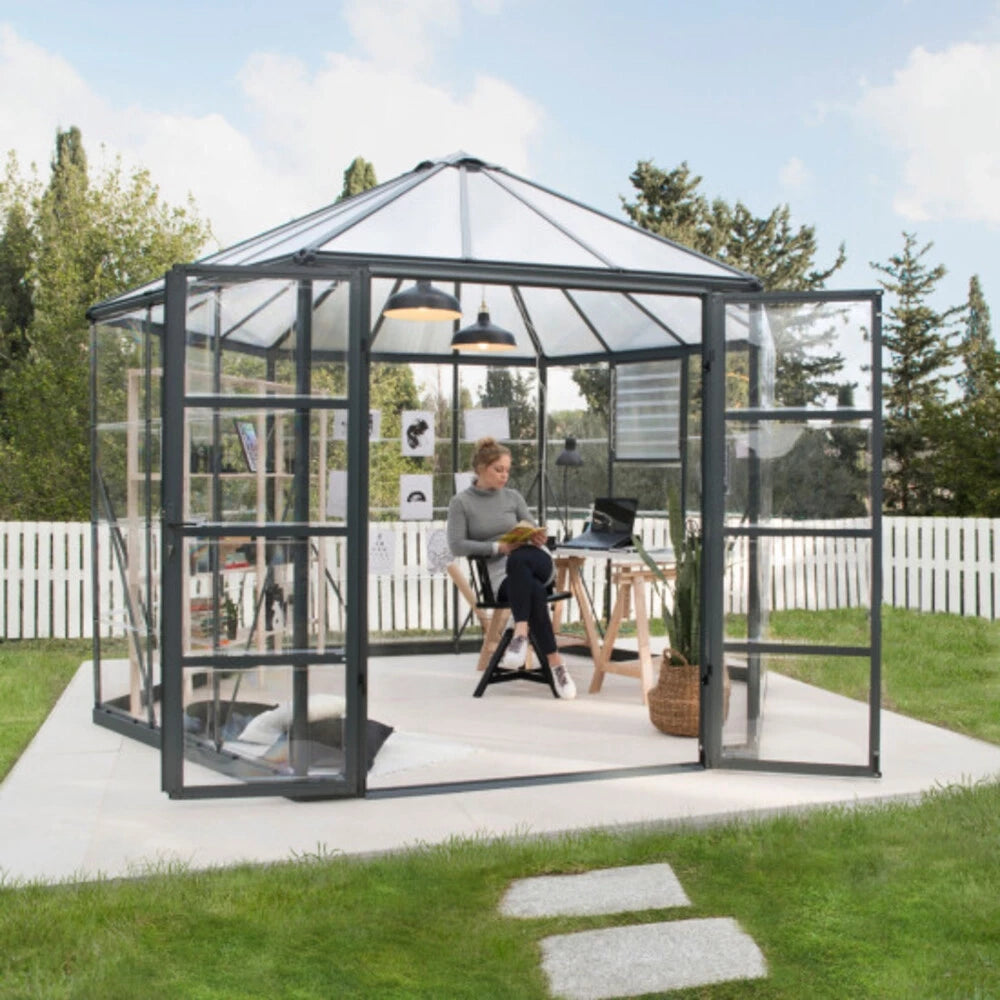 Drivhus Oasis hexagonal 8,6 m2
