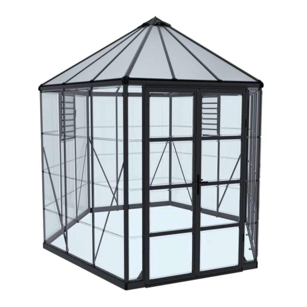 Drivhus Oasis hexagonal 8,6 m2