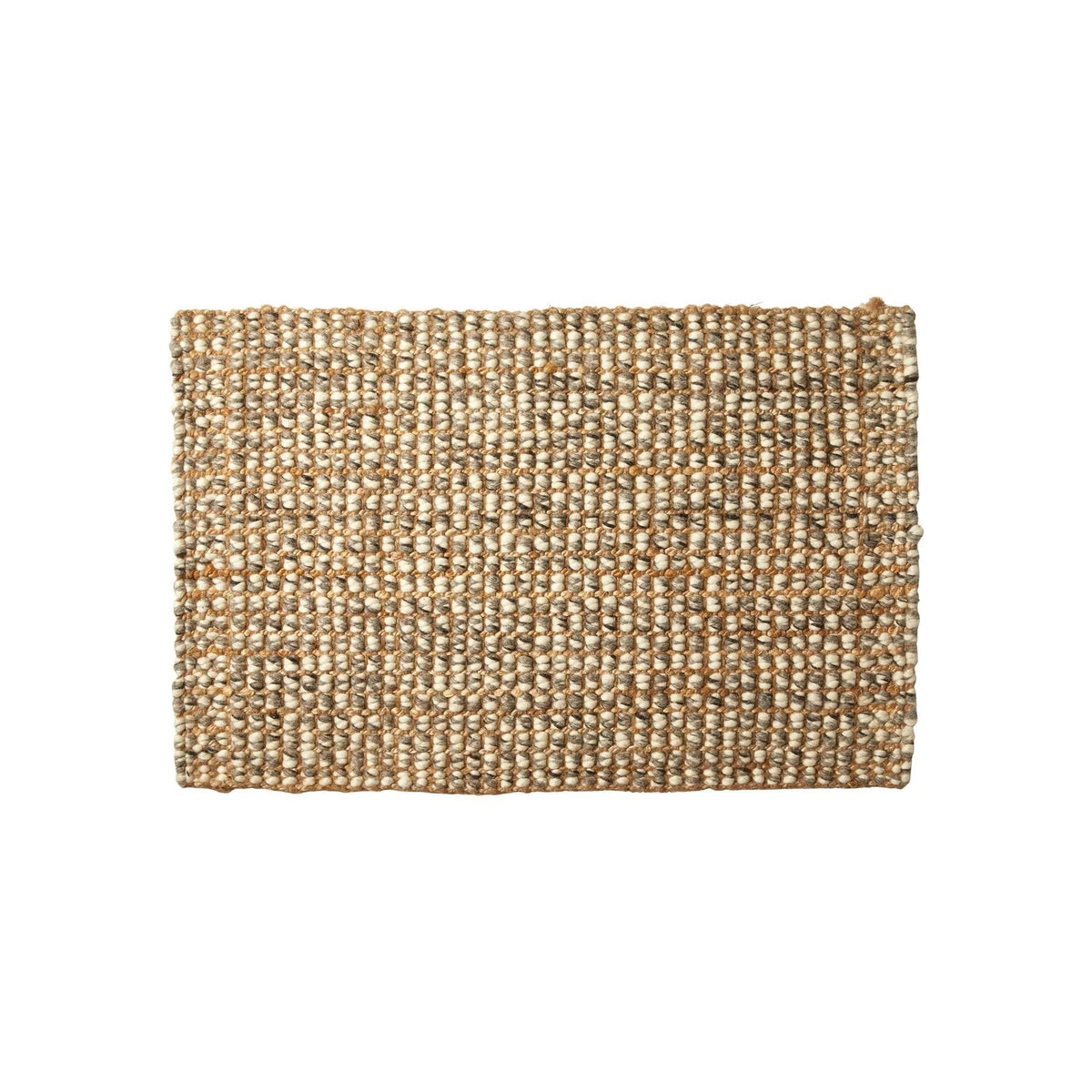 Jute and Wool Rug 45 x 75 cm - Natural
