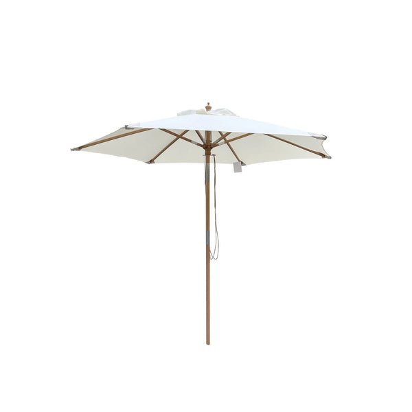 Geneve Parasol Ø2.5 m, Beech Pole - Natural