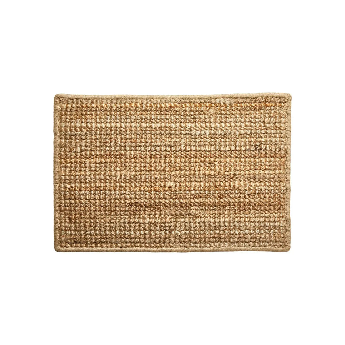 Bouclé Jute Rug with Latex Backing 50 x 70 cm - Natural