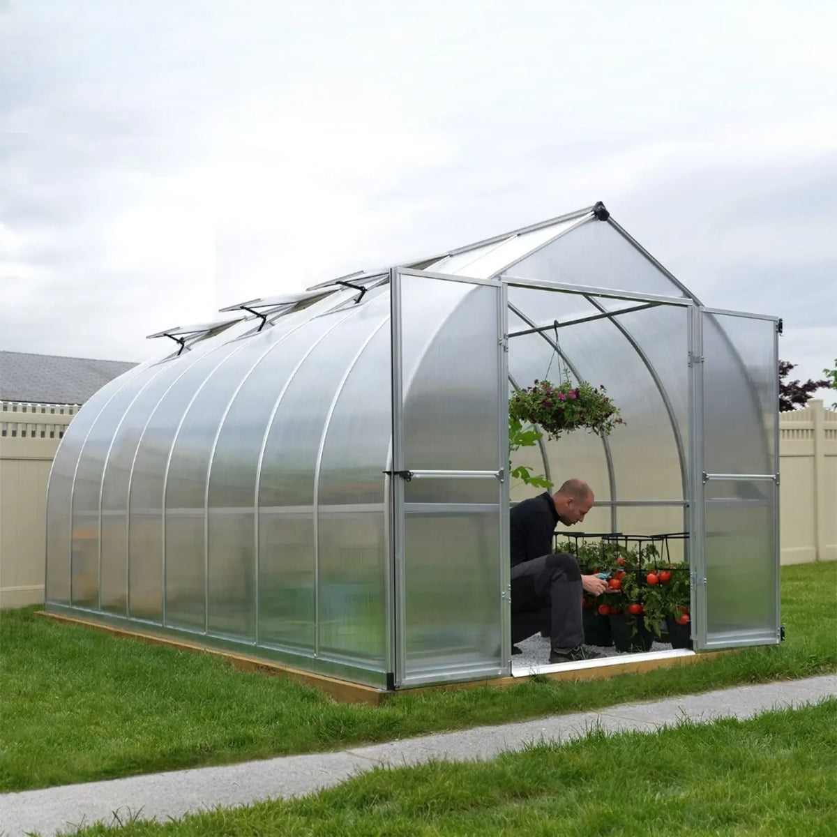 Drivhus Bella 12 m2 - Sølv