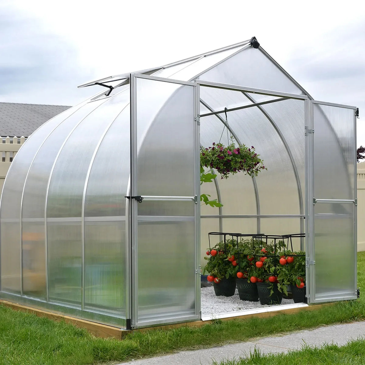 Drivhus Bella 6 m2 - Sølv