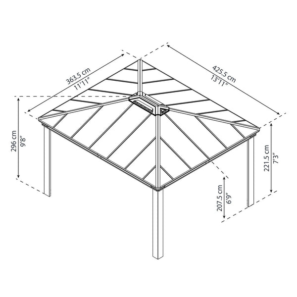 Pavillon Dallas 4300 - Antracitgrå