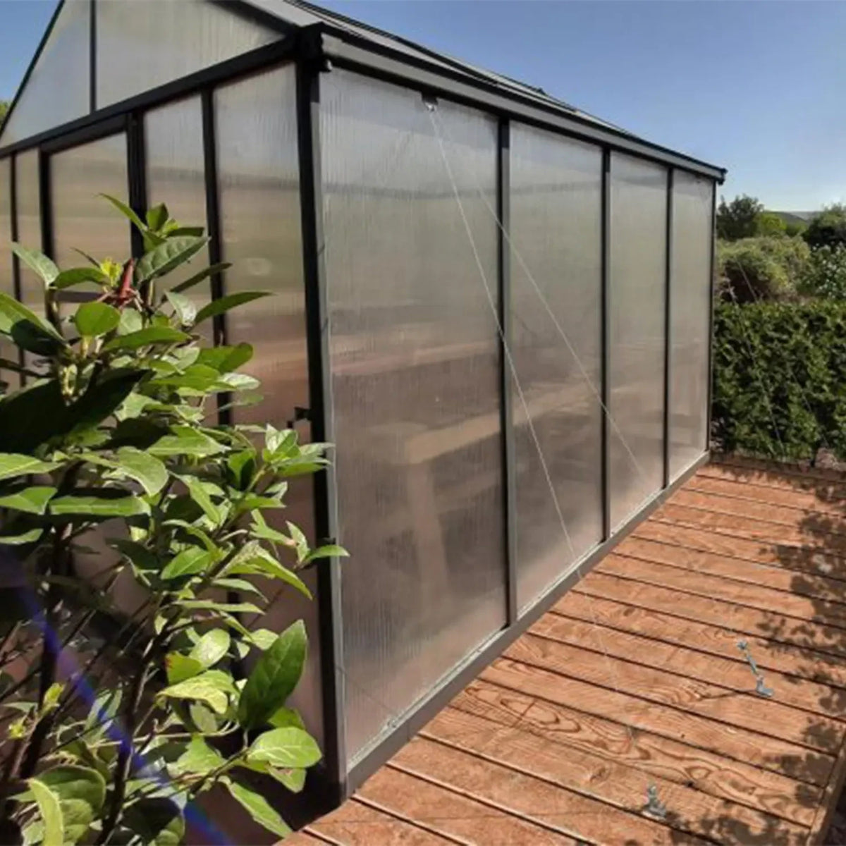 Drivhus Glory 12,2 m2 - Grå
