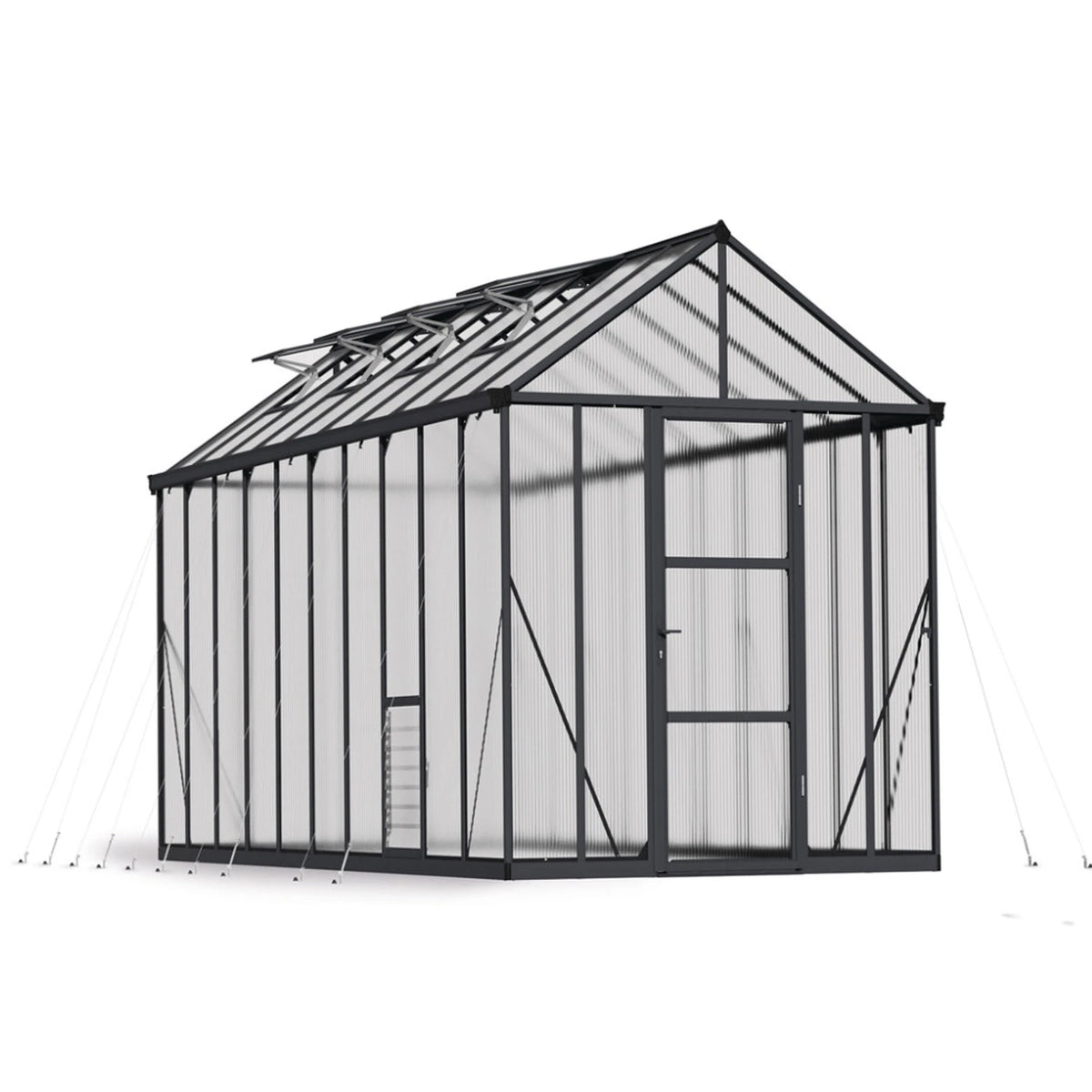 Drivhus Glory 15,3 m2 - Grå