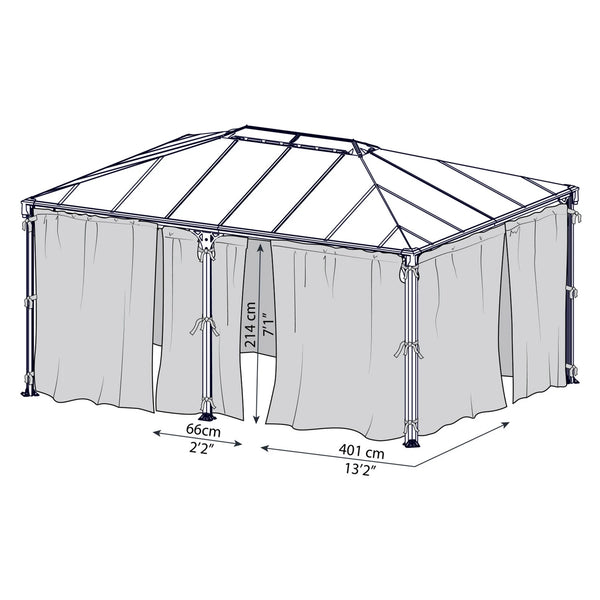 Myggenet til havepavillon Martinique 5000