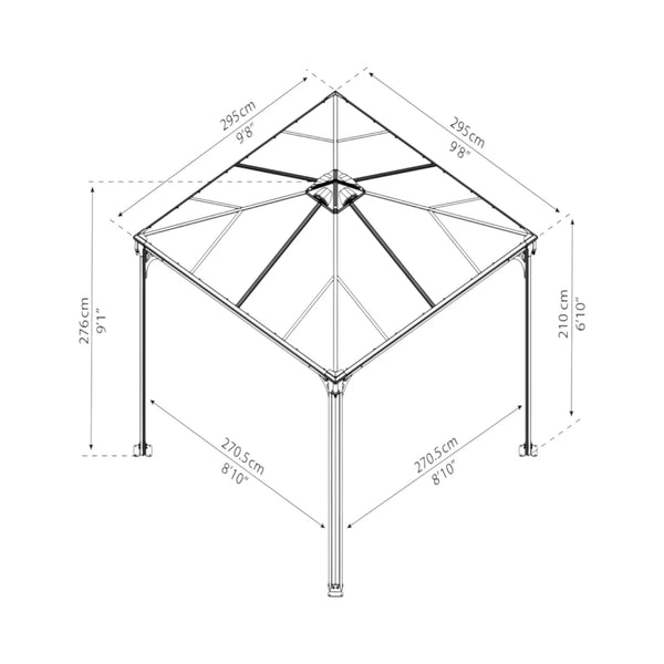 Pavillon Palermo 3000 - Antracitgrå