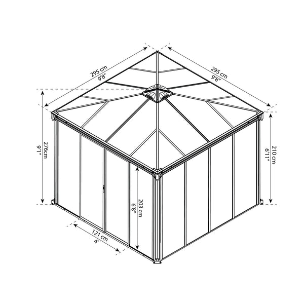 Pavillon Palermo 3000 lukkesystem