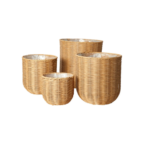 Woven Basket Set of 4 - Natural