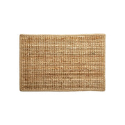 Bouclé Jute Rug with Latex Backing 60 x 90 cm - Natural