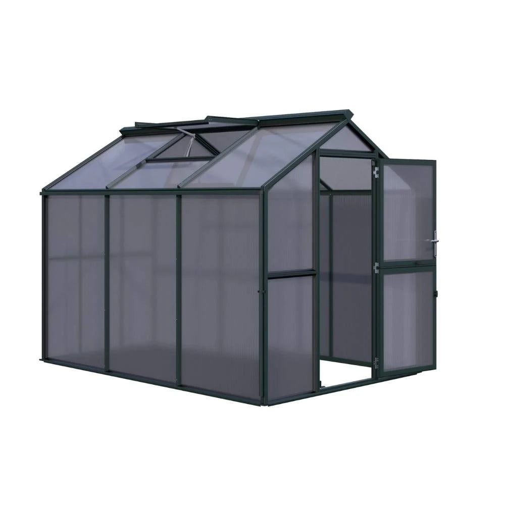 Greenhouse Galant III, only polycarbonate, fir green