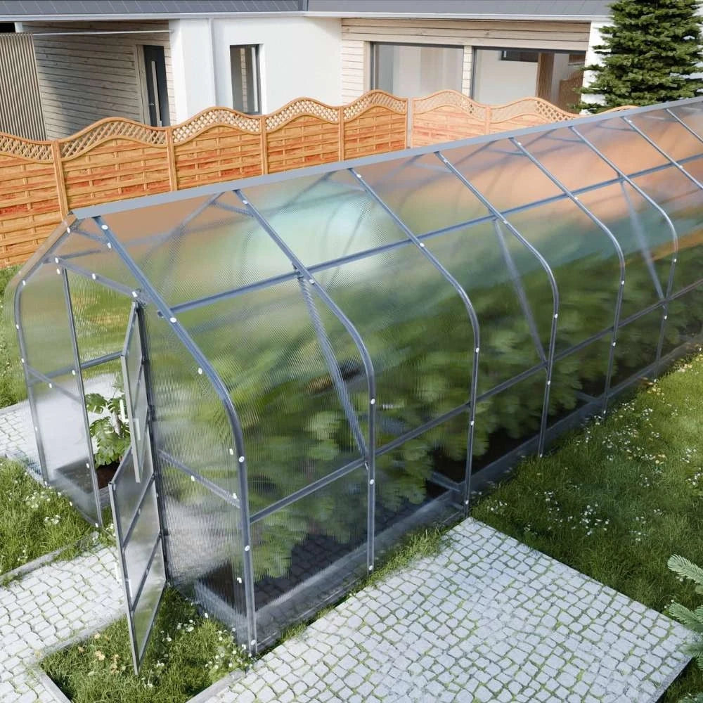 KLASIKA Drop drivhus 2,5 x 12 m (30 m2)