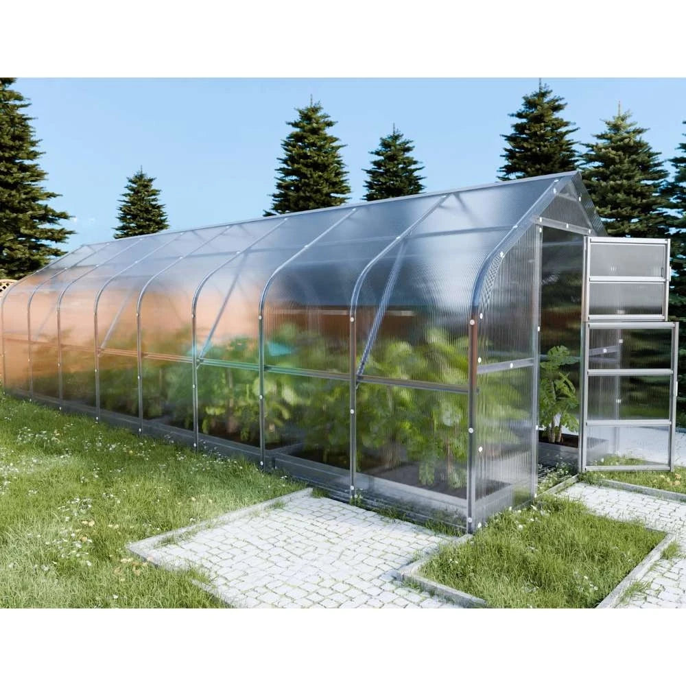 KLASIKA Drop drivhus 2,5 x 8 m (20 m2)