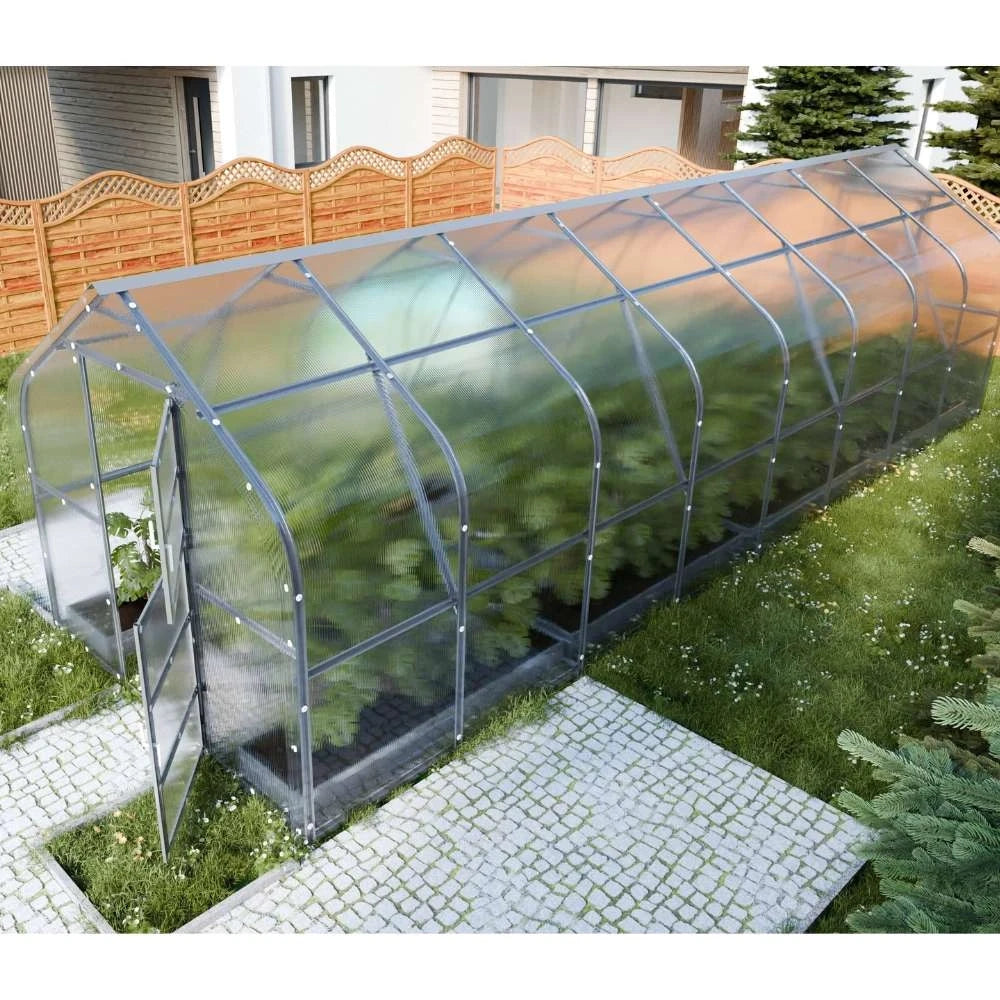 KLASIKA Drop drivhus 2,5 x 8 m (20 m2)