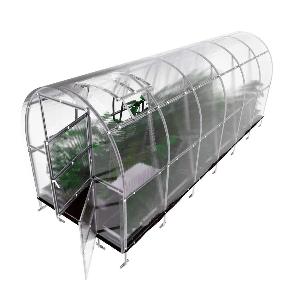 KLASIKA SLIM drivhus 2 x 6 m (12 m2)