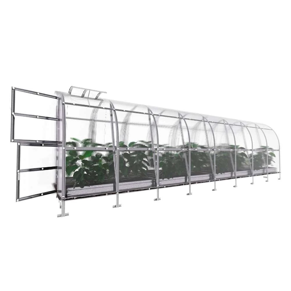 KLASIKA SLIM drivhus 2 x 8 m (16 m2)