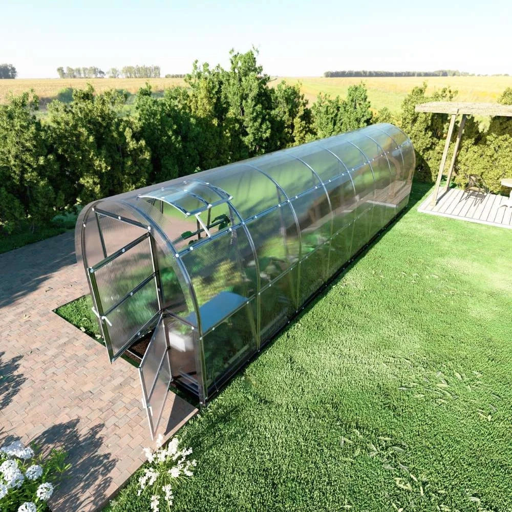KLASIKA SLIM drivhus 2 x 8 m (16 m2)