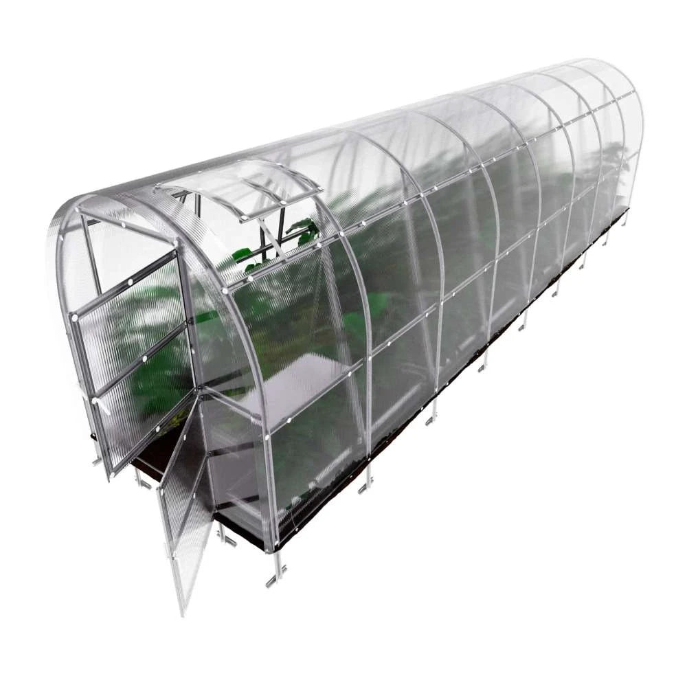 KLASIKA SLIM drivhus 2 x 8 m (16 m2)