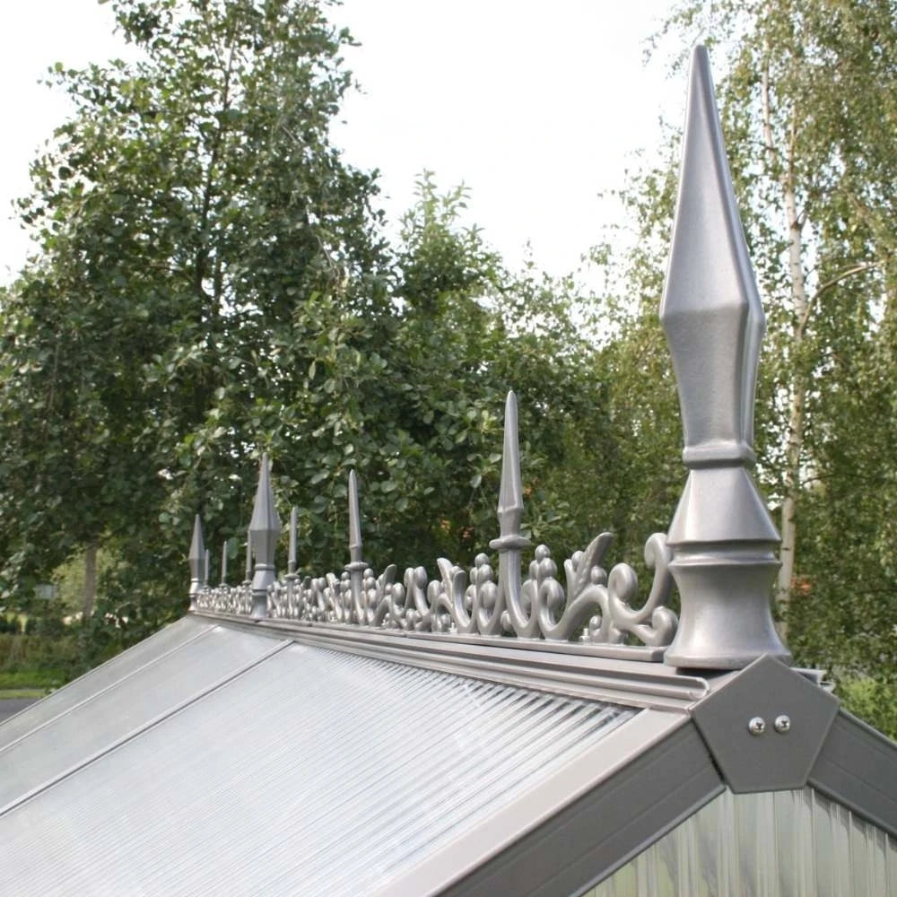 Ridge onamentation for greenhouse type II, anthracite-grey