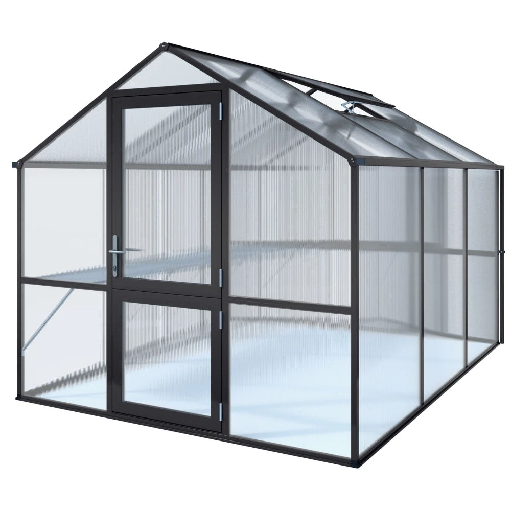 Rose III antracitgråt drivhus KGT – Stilrent design